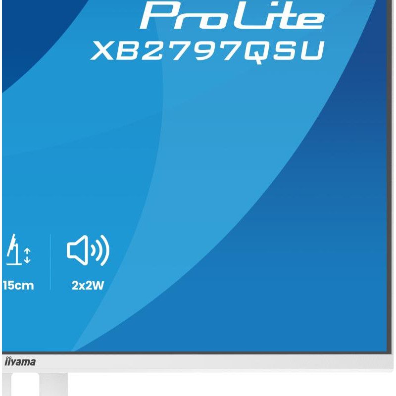 iiyama ProLite XB2797QSU-W1 écran plat de PC 68,6 cm (27") 2560 x 1440 pixels Quad HD LED Blanc · Moniteur · Informat Syst... (image 17)