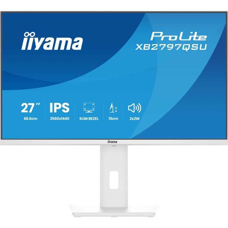 iiyama ProLite XB2797QSU-W1 écran plat de PC 68,6 cm (27") 2560 x 1440 pixels Quad HD LED Blanc · Moniteur · Informat Syst... (image 3)