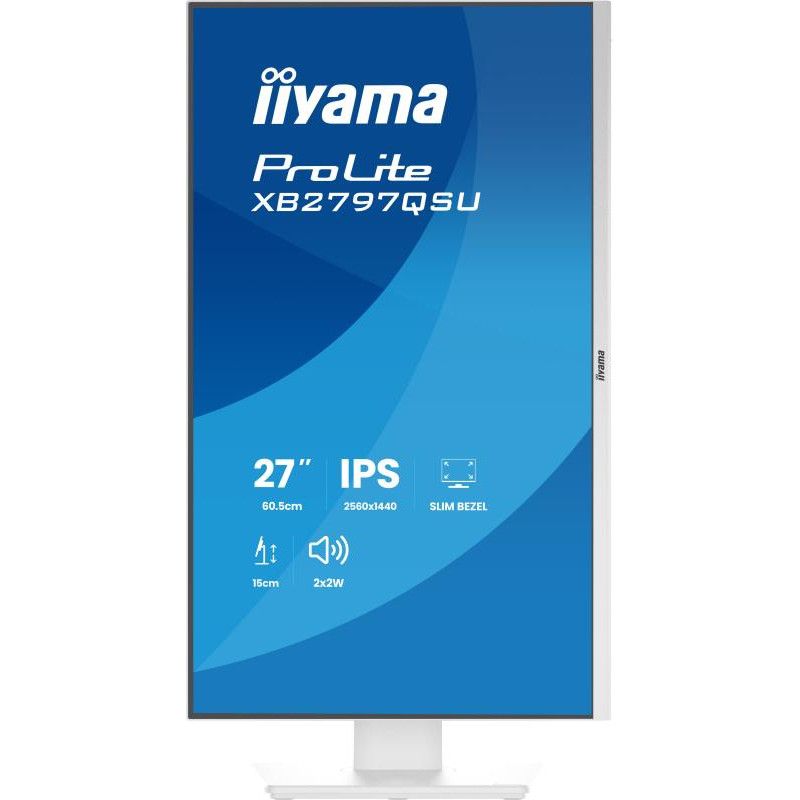 iiyama ProLite XB2797QSU-W1 écran plat de PC 68,6 cm (27") 2560 x 1440 pixels Quad HD LED Blanc · Moniteur · Informat Syst... (image 4)