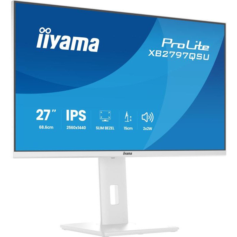 iiyama ProLite XB2797QSU-W1 écran plat de PC 68,6 cm (27") 2560 x 1440 pixels Quad HD LED Blanc · Moniteur · Informat Syst... (image 7)
