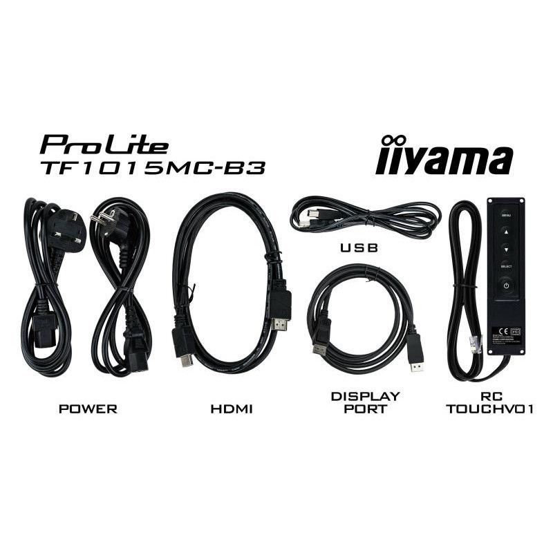 iiyama TF1015MC-B3 écran plat de PC 25,6 cm (10.1") 1280 x 800 pixels HD LED Écran tactile Noir · MONITEUR AV · Informat S... (image 9)