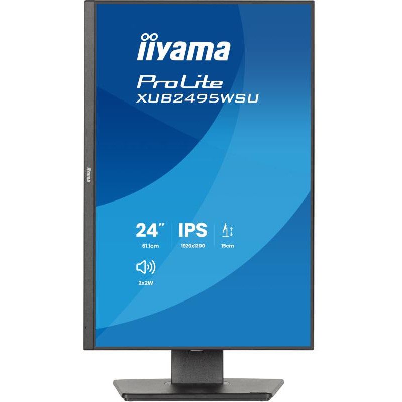 iiyama ProLite XB2495WSU-B1 écran plat de PC 61,2 cm (24.1") 1920 x 1200 pixels WUXGA LCD Noir · Moniteur · Informat Syste... (image 4)