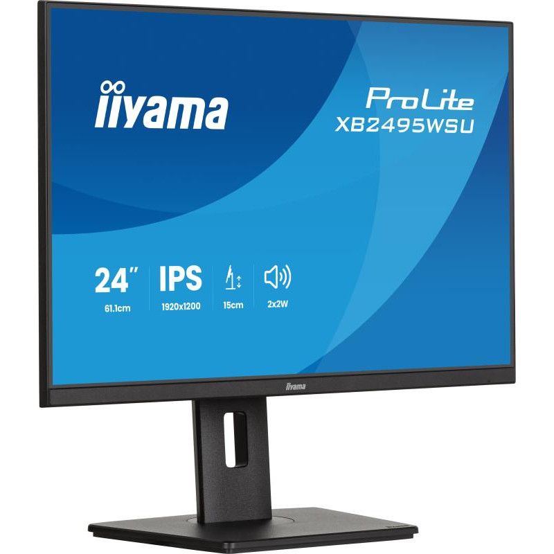 iiyama ProLite XB2495WSU-B1 écran plat de PC 61,2 cm (24.1") 1920 x 1200 pixels WUXGA LCD Noir · Moniteur · Informat Syste... (image 5)
