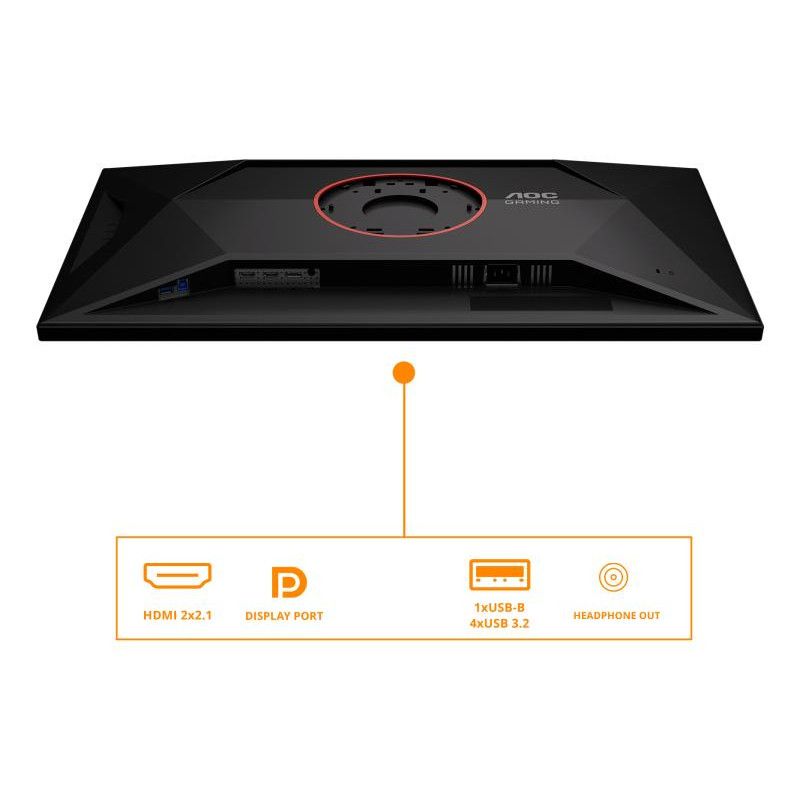 AOC G4 U32G4U écran plat de PC 80 cm (31.5") 3840 x 2160 pixels 4K Ultra HD Noir, Rouge · Moniteur · Informat Systems Stra... (image 4)