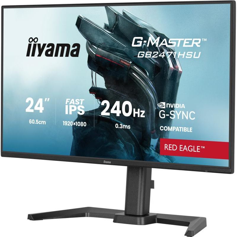 iiyama G-MASTER GB2471HSU-B1 écran plat de PC 60,5 cm (23.8") 1920 x 1080 pixels Full HD Noir · Moniteur · Informat System... (image 3)