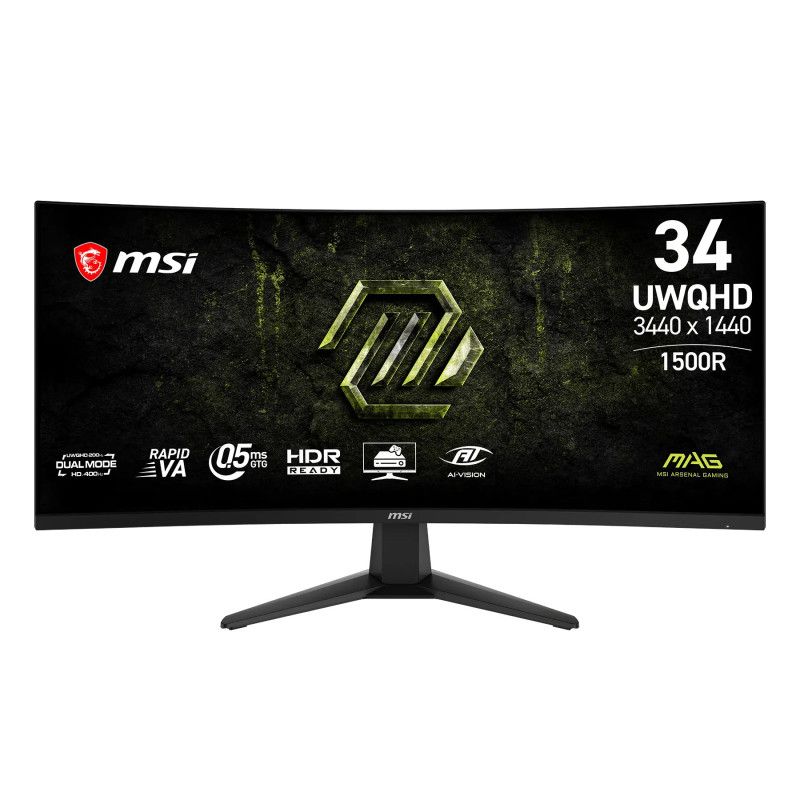 MSI MAG 346CQDF E20 · Moniteur · Informat Systems Strasbourg