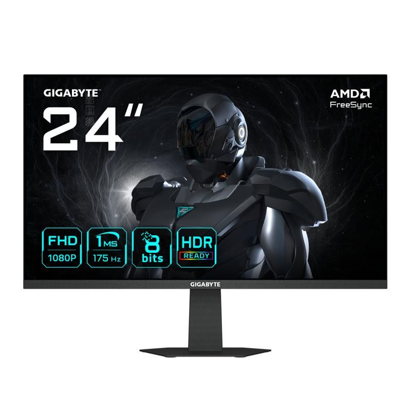 GIGABYTE GS24F14A Moniteur Gaming 24 FHD - 1920 x 1080, 175Hz, 1ms, 400 cd/m², FreeSync, HDR Ready, HDMI 2.0, DisplayPort ...