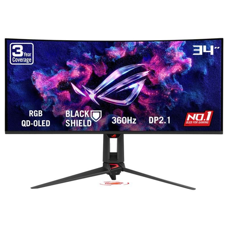 ASUS ROG Swift OLED PG34WCDN écran plat de PC 86,4 cm (34") 3440 x 1440 pixels Wide Quad HD QD-OLED Noir · Moniteur · Info...