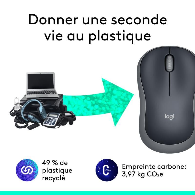 Logitech M185 Sans Fil USB Noir /Gris Retail · Souris PC · Informat Systems Strasbourg (image 6)
