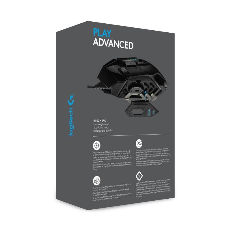 LOGITECH G502 (Hero) Gaming USB Noir · SOURIS · Informat Systems Strasbourg (image 11)