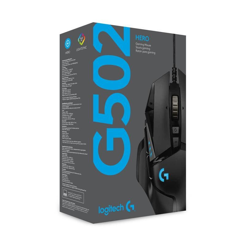 LOGITECH G502 (Hero) Gaming USB Noir · SOURIS · Informat Systems Strasbourg (image 9)