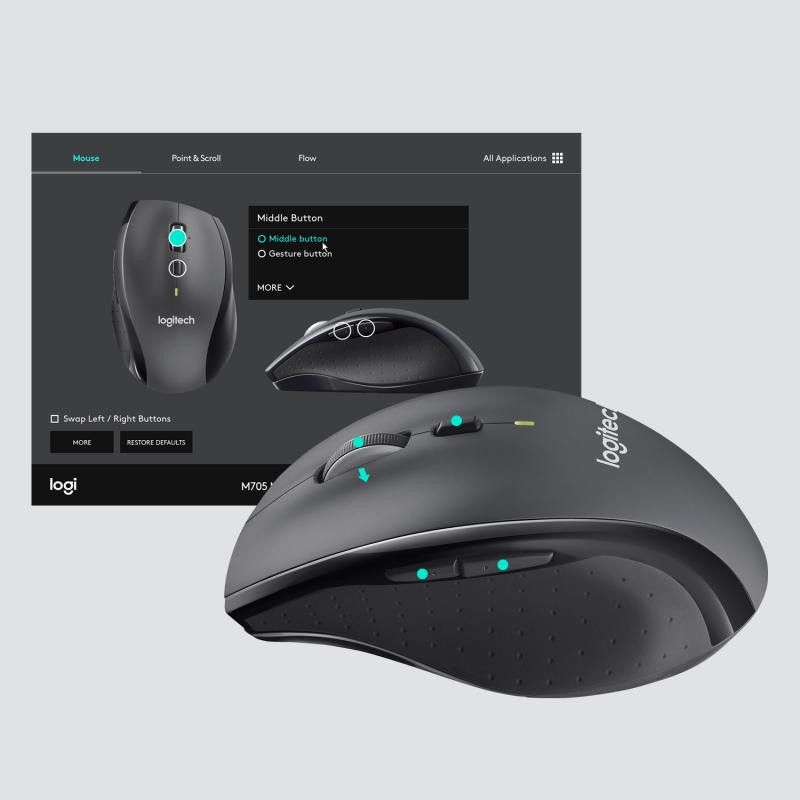 Logitech Marathon M705 Sans Fil - Souris · Informat Systems Strasbourg (image 4)