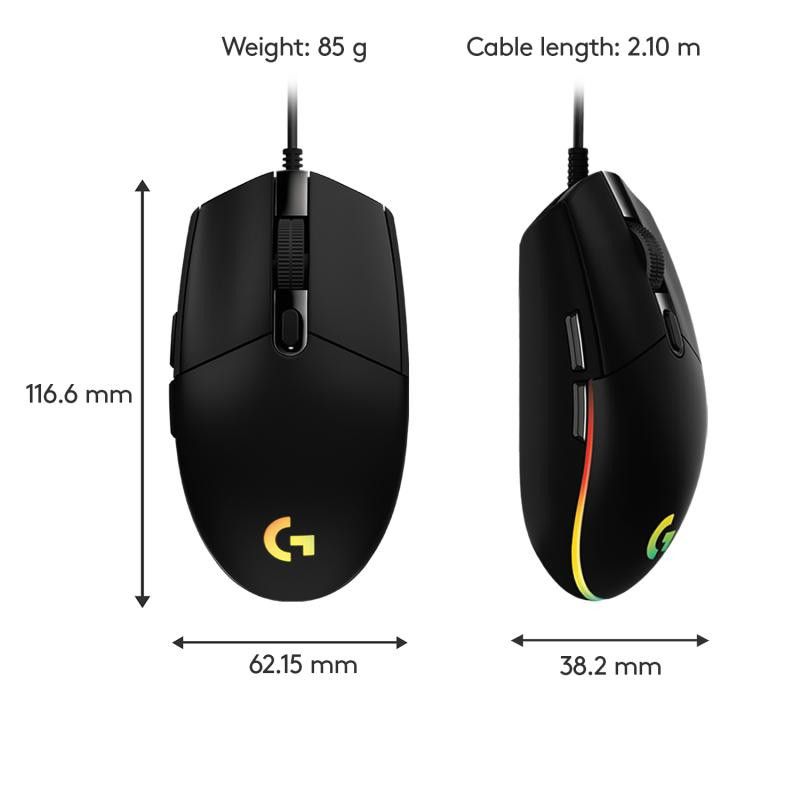 Logitech G203 Gaming Mouse LIGHTSYNC · Souris PC · Informat Systems Strasbourg (image 8)