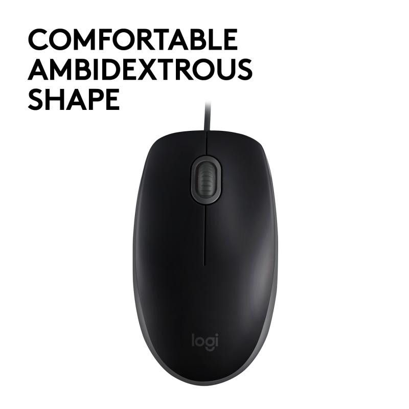 Logitech B110 Silent USB Noir · Souris PC · Informat Systems Strasbourg (image 4)