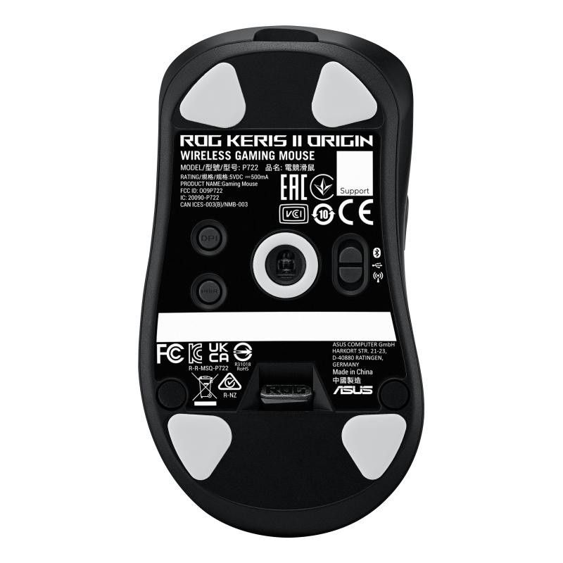 ASUS ROG Keris II Origin BLK souris Gaming Droitier RF Wireless + Bluetooth + USB Type-A Optique 42000 DPI · Souris PC · I... (image 2)