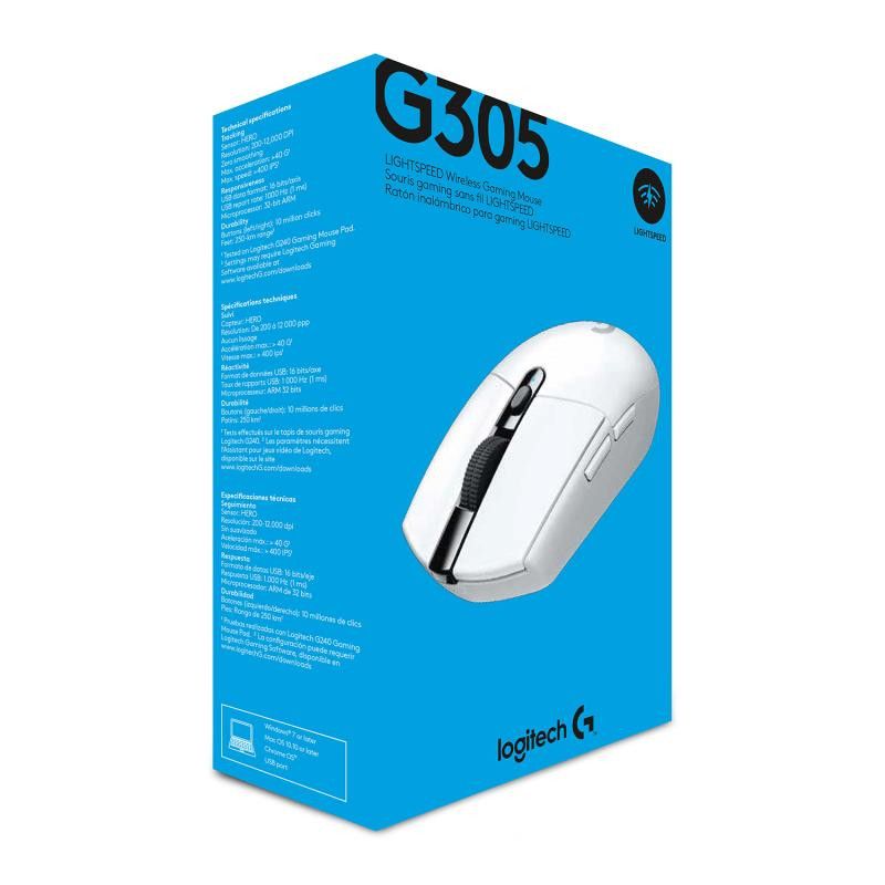 LOGITECH G305 LIGHTSPEED Sans Fil White · Souris PC · Informat Systems Strasbourg (image 7)