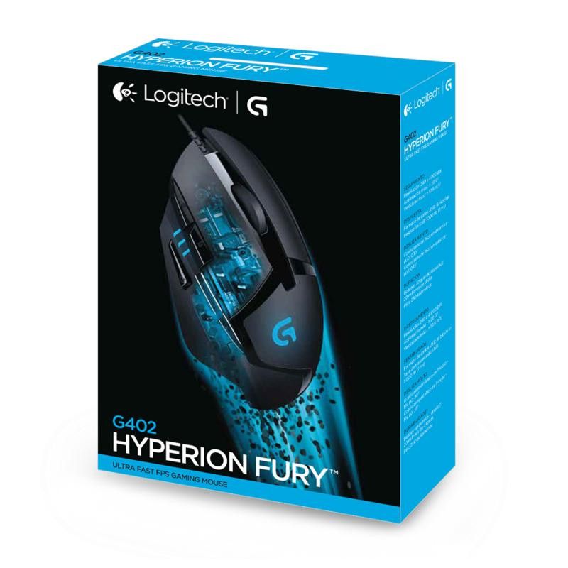 LOGITECH G402 Hyperion Fury black - LED 4000dpi · Souris PC · Informat Systems Strasbourg (image 7)