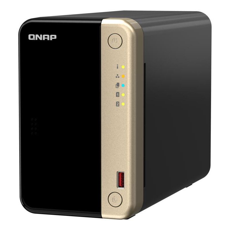 QNAP TS-264 NAS Tower Intel® Celeron® N5095 8 Go 0 To QNAP QTS Noir, Or · Serveurs NAS · Informat Systems Strasbourg (image 2)