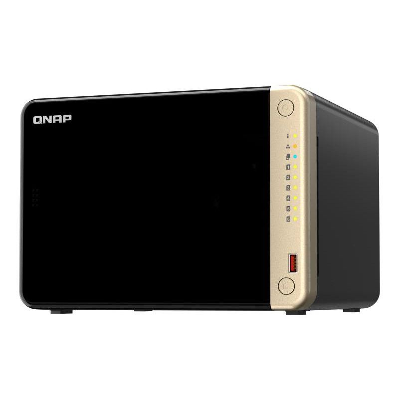 QNAP TS-664 NAS Tower Intel® Celeron® N5095 8 Go DDR4 0 To QNAP QTS Noir, Bronze · Serveurs NAS · Informat Systems Strasbourg (image 2)