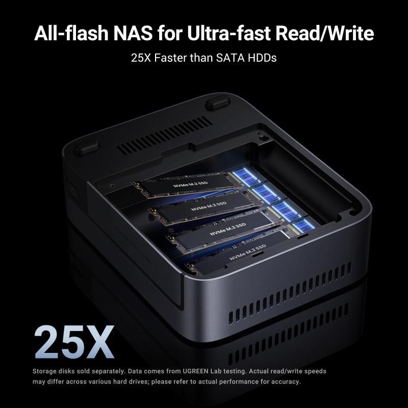 Ugreen DXP480T Plus NAS Bureau Intel® Core i5 8 Go DDR5 Gris · Serveurs NAS · Informat Systems Strasbourg (image 2)
