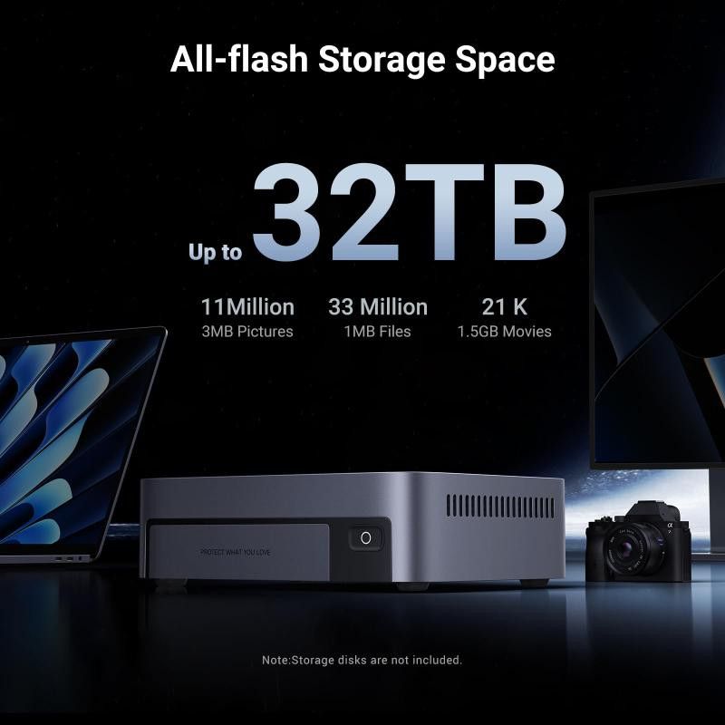 Ugreen DXP480T Plus NAS Bureau Intel® Core i5 8 Go DDR5 Gris · Serveurs NAS · Informat Systems Strasbourg (image 4)