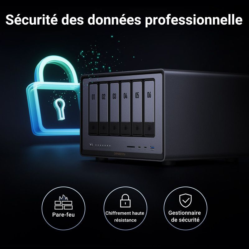 Ugreen DXP6800 Pro NAS Bureau Intel® Core i5 8 Go DDR5 Gris, Noir · Serveurs NAS · Informat Systems Strasbourg