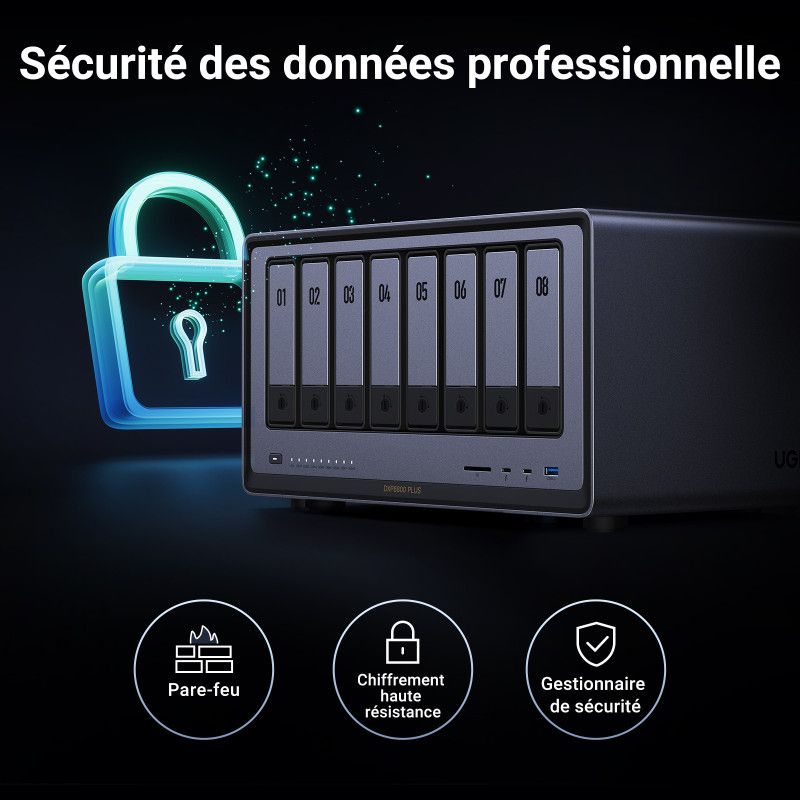 UGREEN Serveur NAS 8 Baies *DXP8800 Plus · Serveurs NAS · Informat Systems Strasbourg
