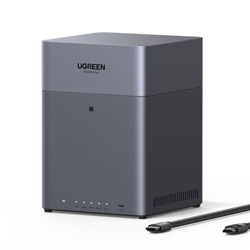 Ugreen DH4300 Plus NAS Mini Tower 8 Go LPPDDR4X UGOS Pro Gris · Serveurs NAS · Informat Systems Strasbourg (image 3)