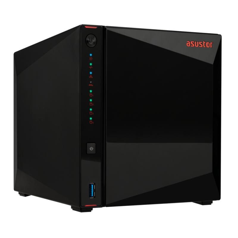 Asustor AS5404T serveur de stockage NAS Intel® Celeron® N5105 4 Go DDR4 0 To ADM Noir · Serveurs NAS · Informat Systems St... (image 2)