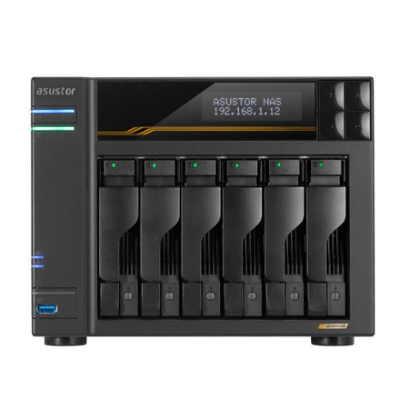 Asustor LOCKERSTOR 6 Gen3 (AS6806T) NAS Bureau AMD Ryzen V3C14 16 Go DDR5 ADM Noir · Serveurs NAS · Informat Systems Stras...