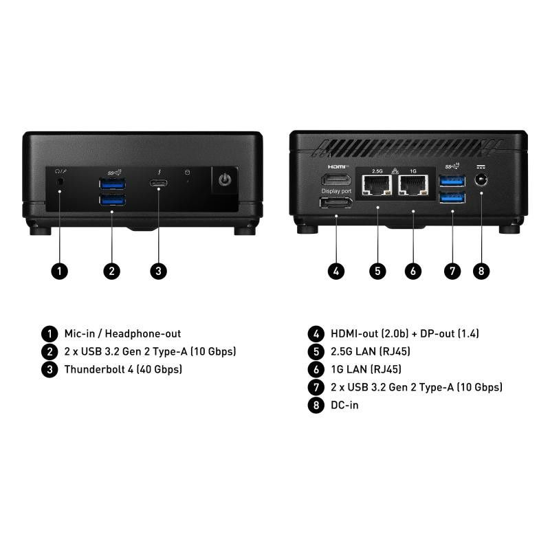 MSI Cubi 5 12M-003BEU · Barebone NUC · Informat Systems Strasbourg (image 2)