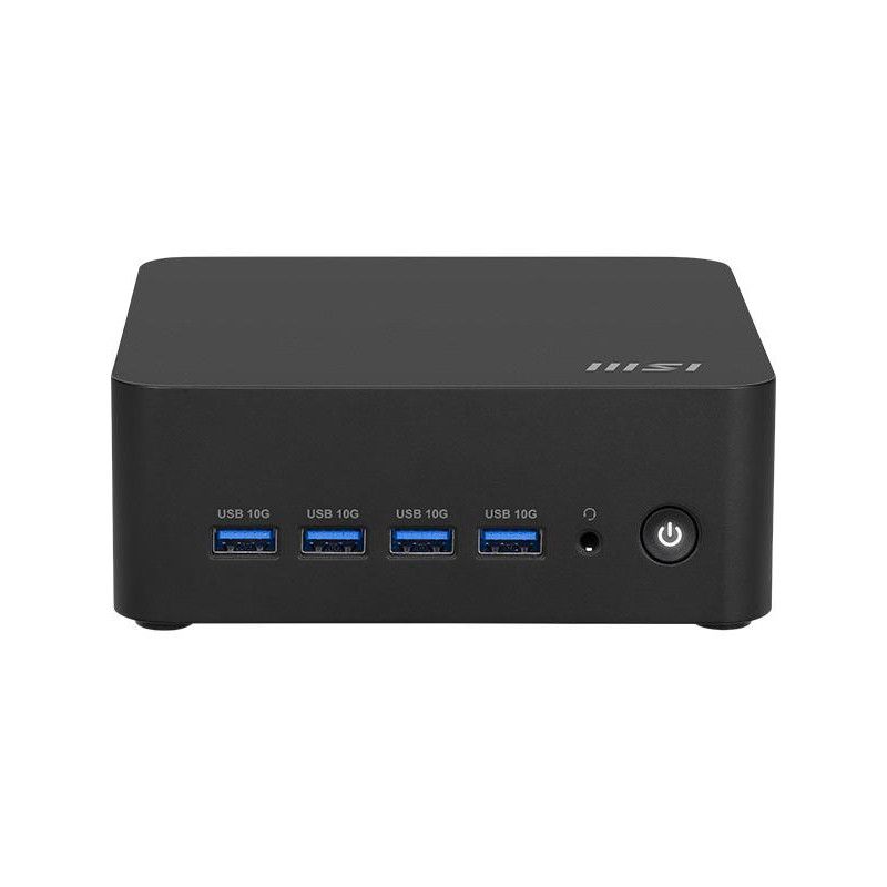 MSI Cubi AI 8M-008BEU Cube Noir 8645HS AMD SoC 4,3 GHz Haut-parleurs intégrés · Barebone NUC · Informat Systems Strasbourg (image 2)