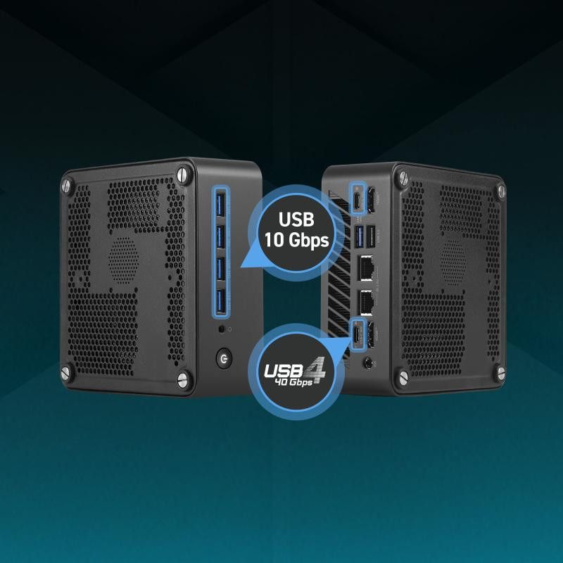 MSI Cubi Z AI 8M-006BEU Cube Noir 8845HS AMD SoC 3,8 GHz Haut-parleurs intégrés · Barebone NUC · Informat Systems Strasbourg (image 9)