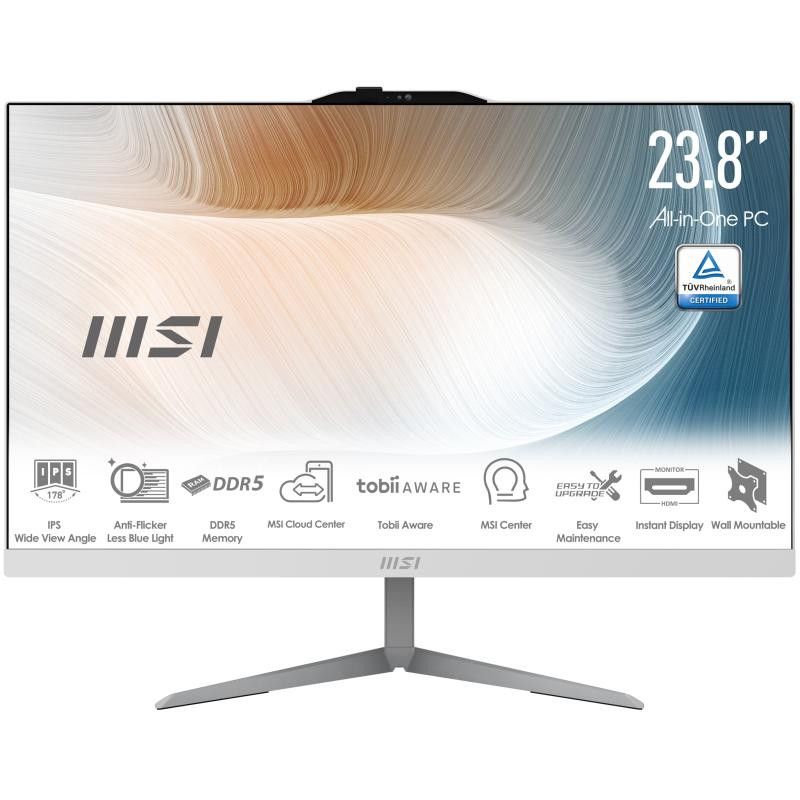 MSI Modern AM242 1M-2222EU Intel Core 3 100U 60,5 cm (23.8") 1920 x 1080 pixels PC All-in-One 8 Go DDR5-SDRAM 512 Go SSD W... (image 2)