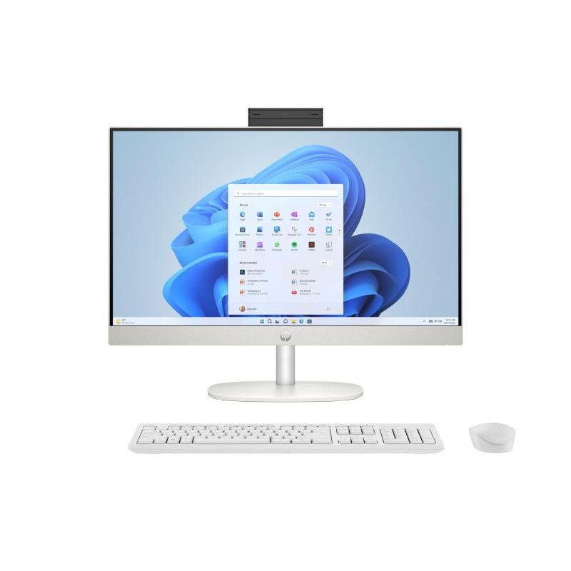 HP All-in-One 24-cr0089nf PC AMD Ryzen 7 7730U 60,5 cm (23.8") 1920 x 1080 pixels 16 Go DDR4-SDRAM 512 Go SSD Windows 11 H...