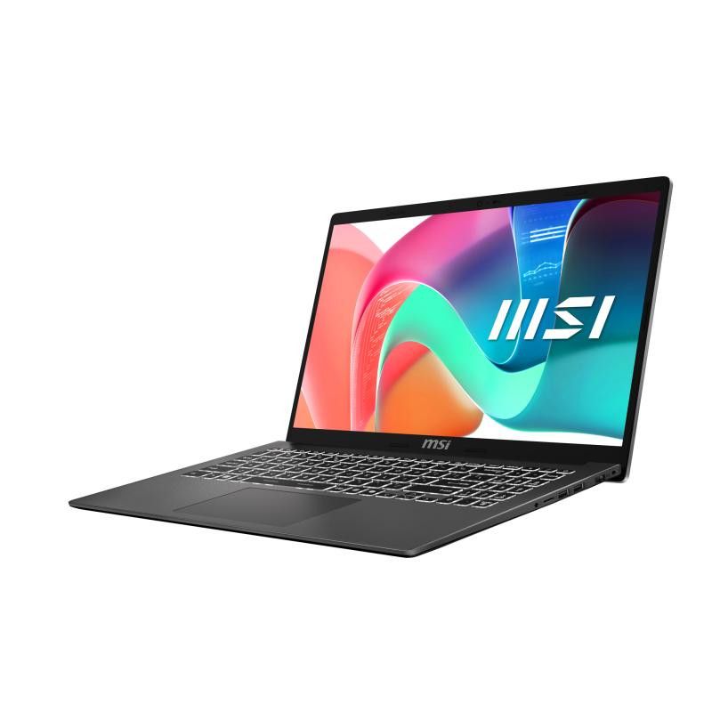 MSI Modern 15 F1MG-1245FRNN Intel Core 7 150U Ordinateur portable 39,6 cm (15.6") Full HD 16 Go DDR4-SDRAM 512 Go SSD Wi-F...
