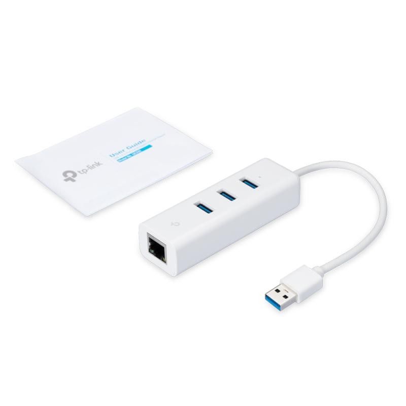 TP-Link UE330 - Adaptateur USB / Ethernet Gigabit avec Hub 3 ports USB 3.0 · Adaptateurs Réseaux · Informat Systems Strasb... (image 3)