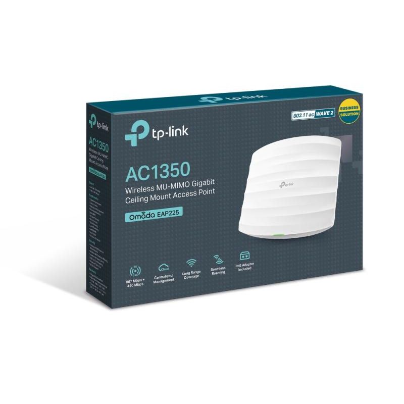 TP-LINK EAP225 - Point d'accès WiFi Mesh bi-bande AC1350 PoE Gigabit - Plafonnie · Point d?accès / Répéteurs · Informat Sy... (image 5)