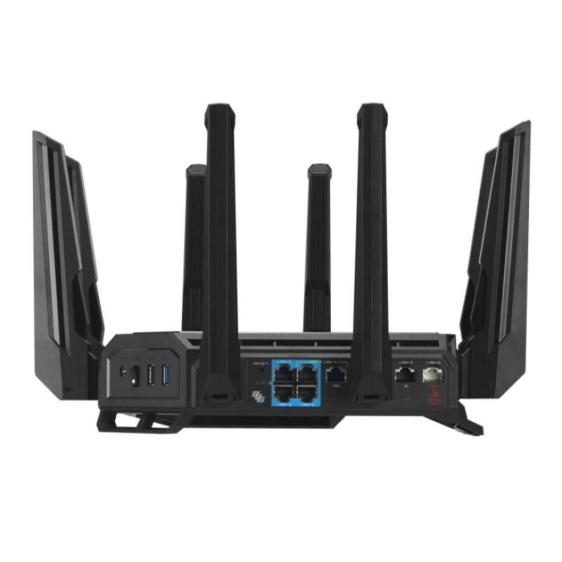 ASUS ROG Rapture GT-BE98 routeur sans fil 10 Gigabit Ethernet Quad-band (2.4 GHz / 5 GHz-1 / 5 GHz-2 / 6 GHz) Noir · Modem... (image 3)