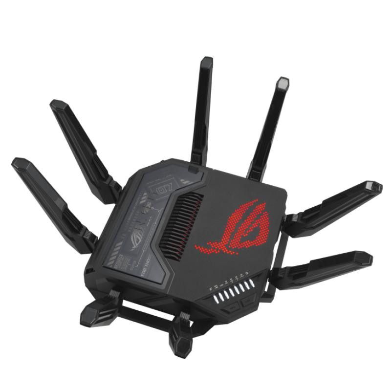 ASUS ROG Rapture GT-BE98 routeur sans fil 10 Gigabit Ethernet Quad-band (2.4 GHz / 5 GHz-1 / 5 GHz-2 / 6 GHz) Noir · Modem... (image 5)