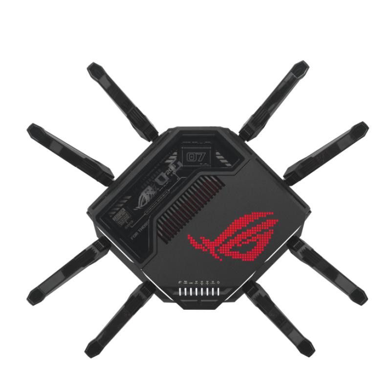 ASUS ROG Rapture GT-BE98 routeur sans fil 10 Gigabit Ethernet Quad-band (2.4 GHz / 5 GHz-1 / 5 GHz-2 / 6 GHz) Noir · Modem... (image 7)