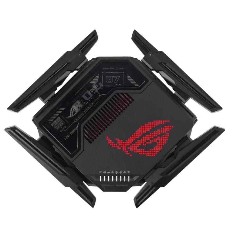 ASUS ROG Rapture GT-BE98 routeur sans fil 10 Gigabit Ethernet Quad-band (2.4 GHz / 5 GHz-1 / 5 GHz-2 / 6 GHz) Noir · Modem... (image 8)