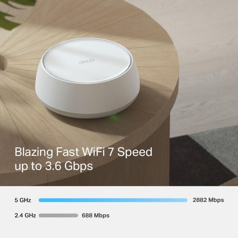 TP-Link DECO BE25(1-PACK) système Wi-Fi maillé Bi-bande (2,4 GHz / 5 GHz) Wi-Fi 7 (802.11be) Blanc 2 Interne · Routeurs · ... (image 4)