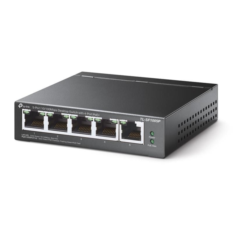 TP-Link TL-SF1005P - Switch de bureau 5 ports 10/100 Mbps avec 4 ports PoE · Switches · Informat Systems Strasbourg
