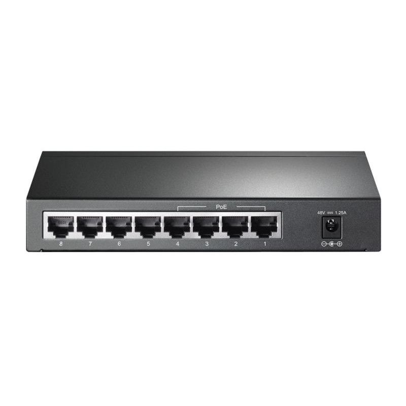 TP-Link TL-SG1008P Géré Gigabit Ethernet (10/100/1000) Connexion Ethernet, supportant l'alimentation via ce port (PoE) Gri... (image 4)