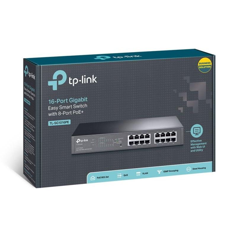TP-LINK TL-SG1016PE - Switch Easy Smart 16 Ports Gigabit - 8 Ports PoE+ · Informat Systems Strasbourg (image 4)