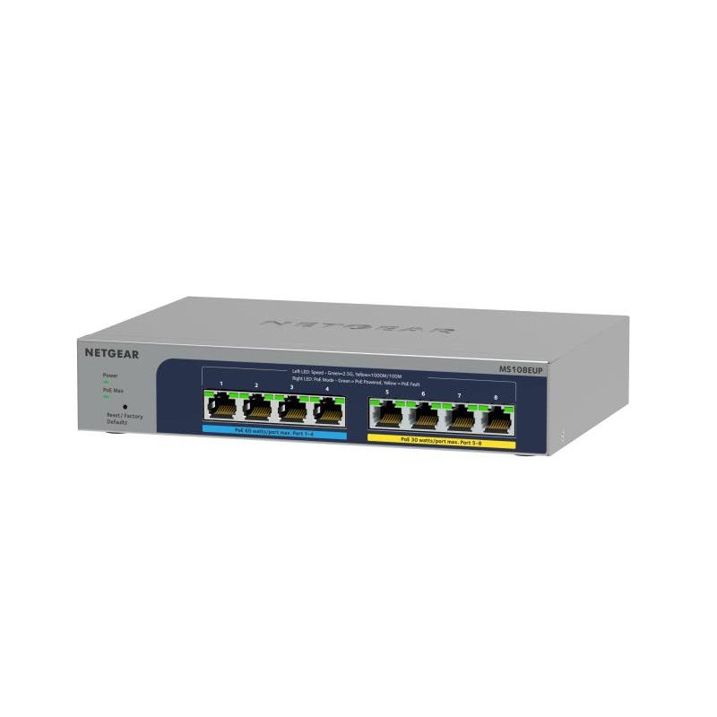 NETGEAR 8-PORT ULTRA60 PoE++ (MS108EUP) · Gigabit Ethernet · Informat Systems Strasbourg (image 2)