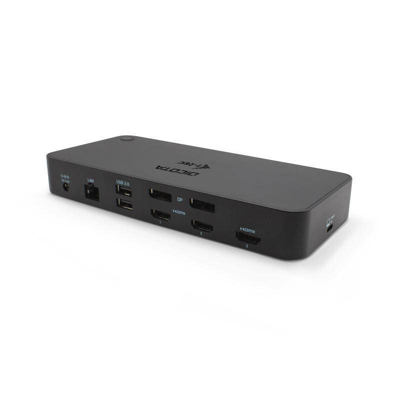 DICOTA D31951 station d'accueil Avec fil USB Type-C Noir · Switches · Informat Systems Strasbourg (image 2)