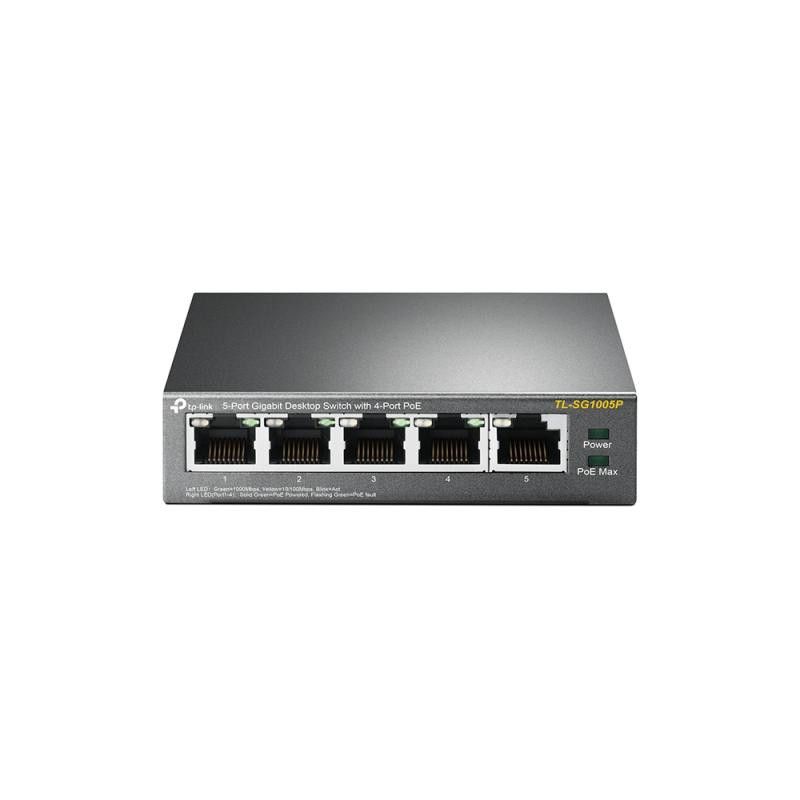 TP-LINK TL-SG1005P - Switch de bureau 5 ports Gigabit avec 4 ports PoE · Switches · Informat Systems Strasbourg