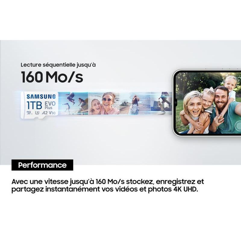 Samsung Carte MicroSD EVO Plus (2024) 256 Go · CARTE MEMOIRE · Informat Systems Strasbourg (image 7)